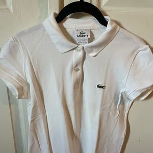 Lacoste Womwn Polo shirt white size 38/6